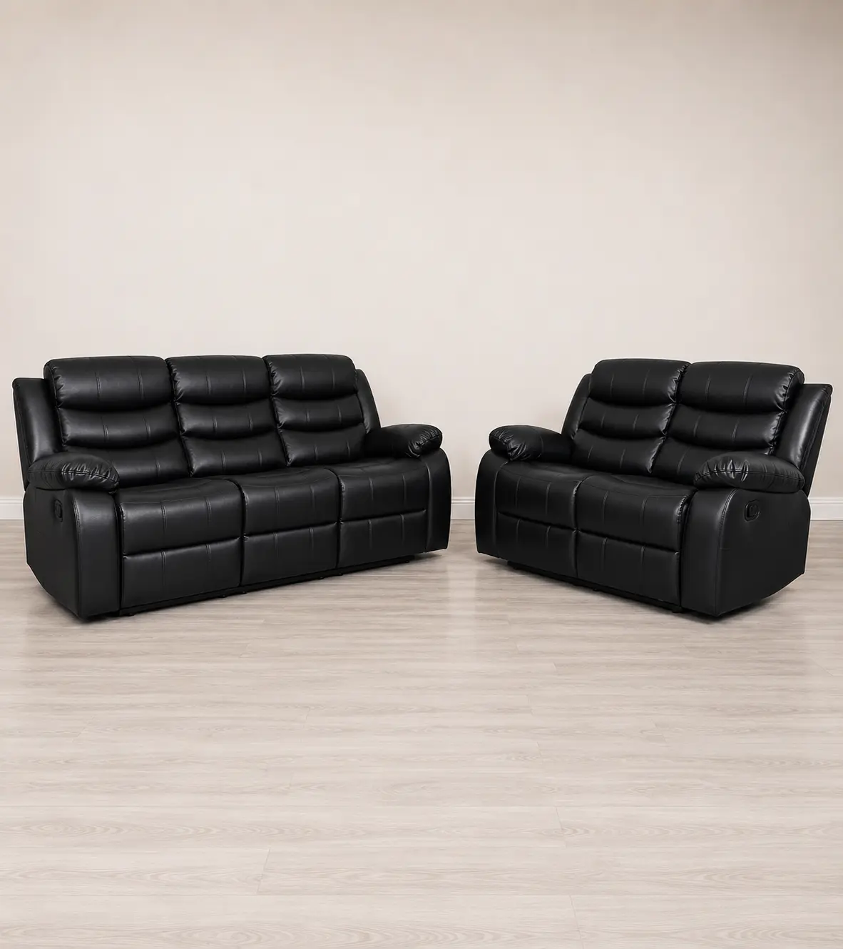 Roma Leather Manual Recliner 3+2 Set