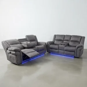Berlin Fabric Electric Recliner 3+2 Seater