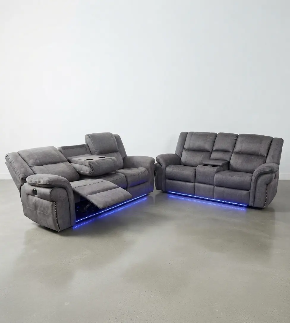 Berlin Fabric Electric Recliner 3+2 Seater