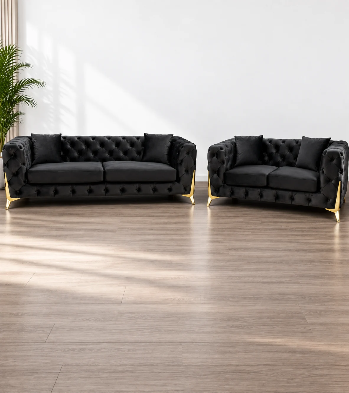 Chesterfield 3+2 Sofa Set - Image 3