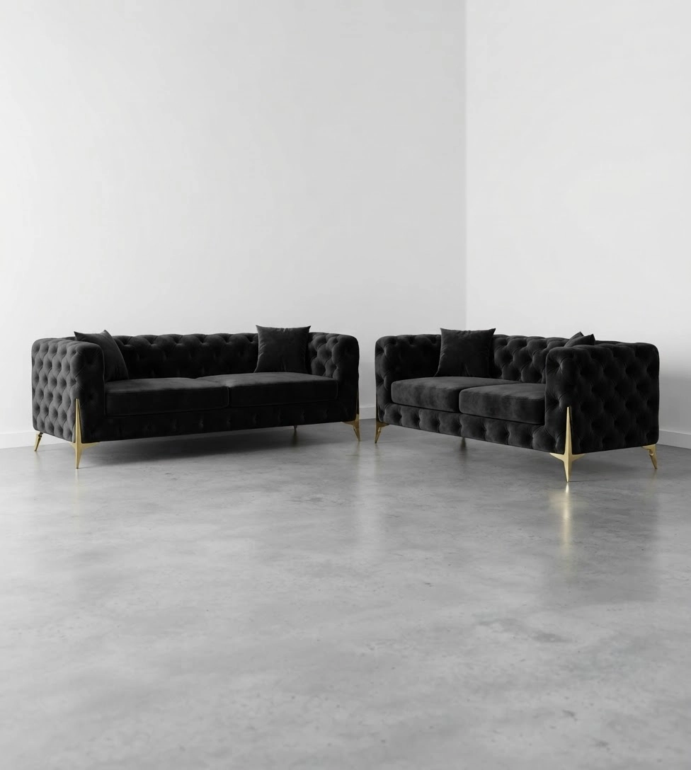 Chesterfield 3+2 Sofa Set - Image 9